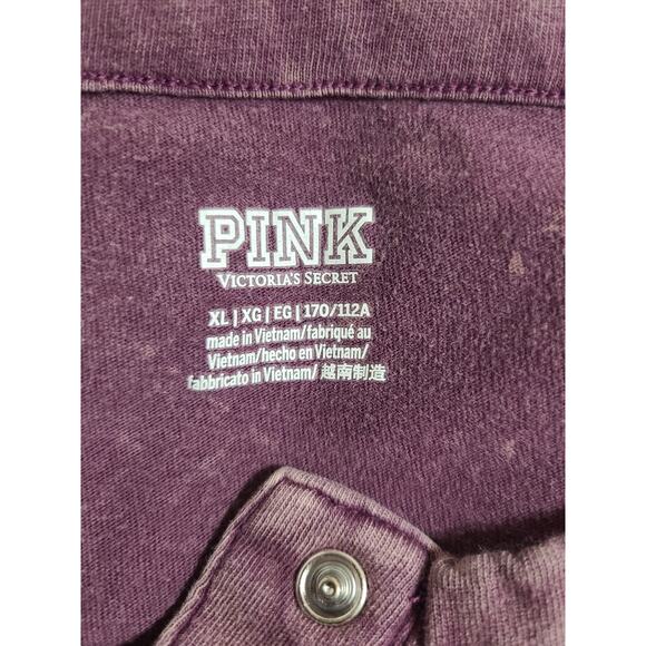Victoria's secret PINK xl women's long sleeve partial button up - Picture 6 of 10